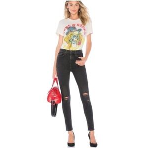 rag & bone JEAN High-Rise Distressed Ankle Skinny Jeans